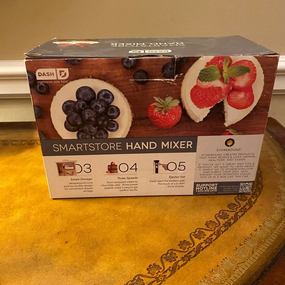 Dash Smartstore 3-Speed Hand Mixer NEW - Picture 4 of 7